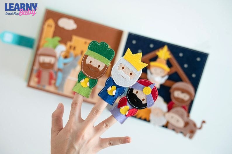 Handmade Bible Quiet Book, Felt Storybook, Baptism Gift, toddler Busy Book, Quiet Book, Busy Book, Bibile Story Book