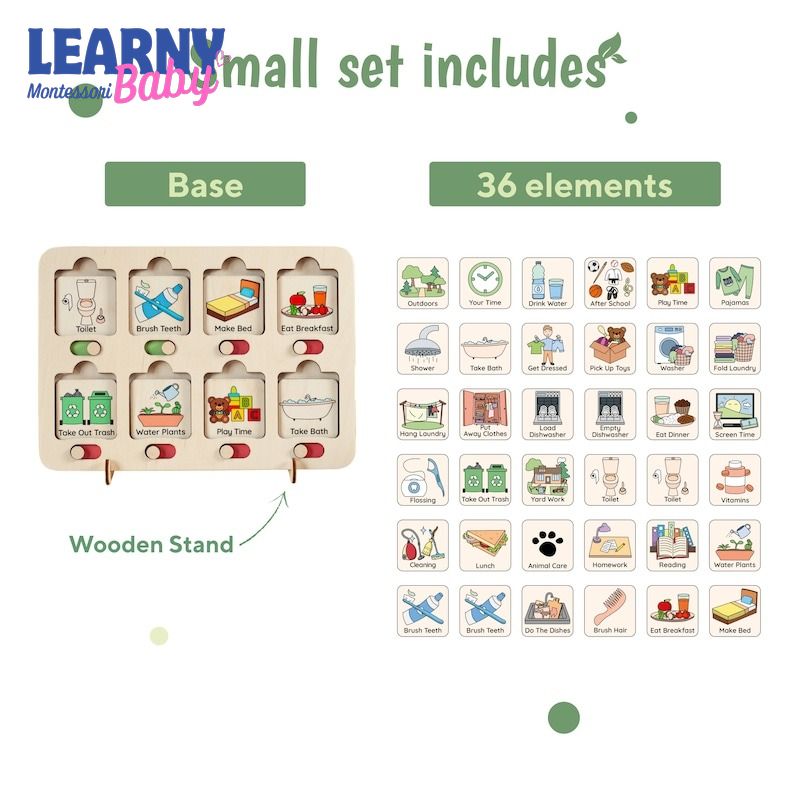 Chore Chart For Kids, Learning Wooden Toys, Chore List, Montessori Toys 2 Year Old, Kids Routine Chart, Visual Chore Chart, Toddler gifts