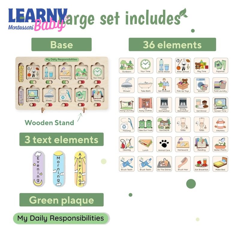 Chore Chart For Kids, Learning Wooden Toys, Chore List, Montessori Toys 2 Year Old, Kids Routine Chart, Visual Chore Chart, Toddler gifts