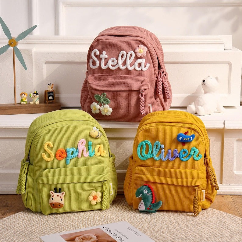 Custom Small Backpack and Handbag Set · Back to School Gifts · First Day of School · Personalized Gift for Kids and Toddlers · Daycare Bags