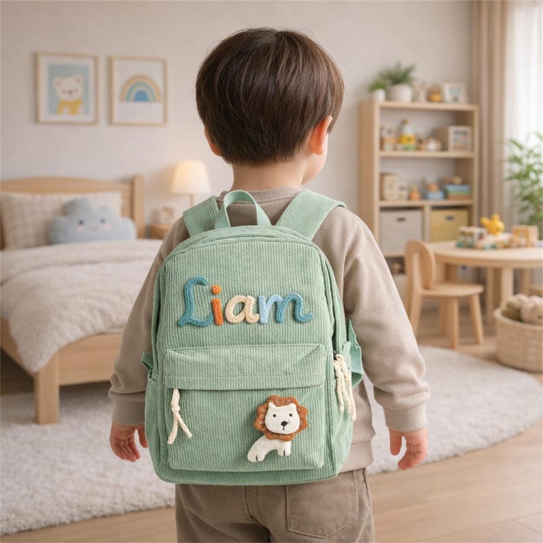 Custom Small Backpack and Handbag Set · Back to School Gifts · First Day of School · Personalized Gift for Kids and Toddlers · Daycare Bags
