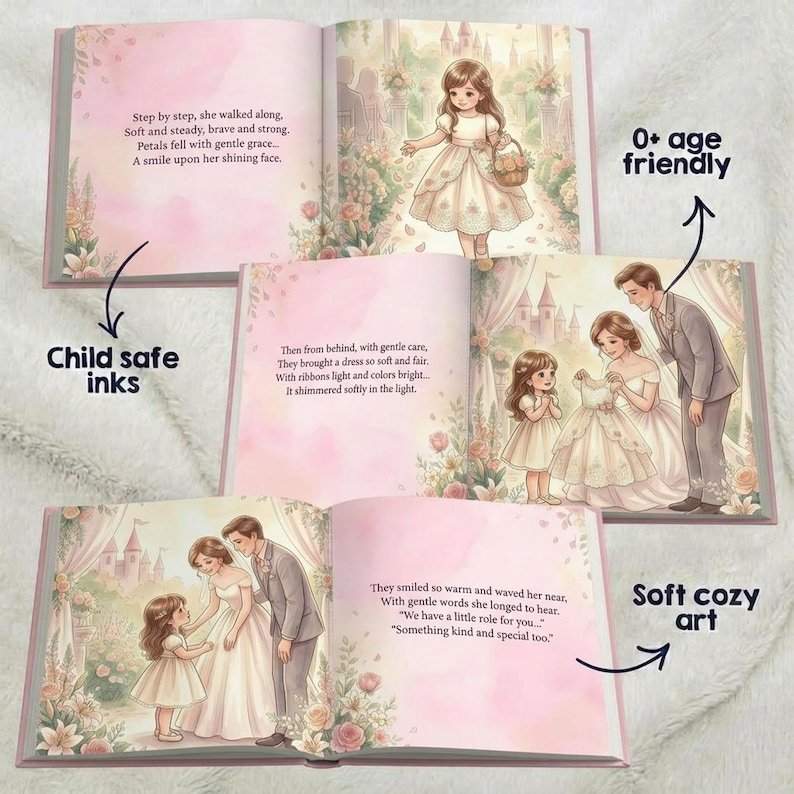Personalized Flower Girl Proposal Book, Custom Flower Girl Proposal Story Book, Will You Be Our Flower Girl Gift, Keepsake for Flower Girl