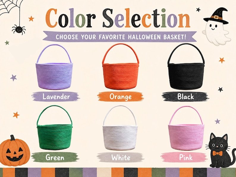 Personalized Halloween Treat Basket, Trick or Treat Bag, Halloween Candy Basket, Trick or Treat Basket, Candy Tote, Halloween gift, Halloween Tote