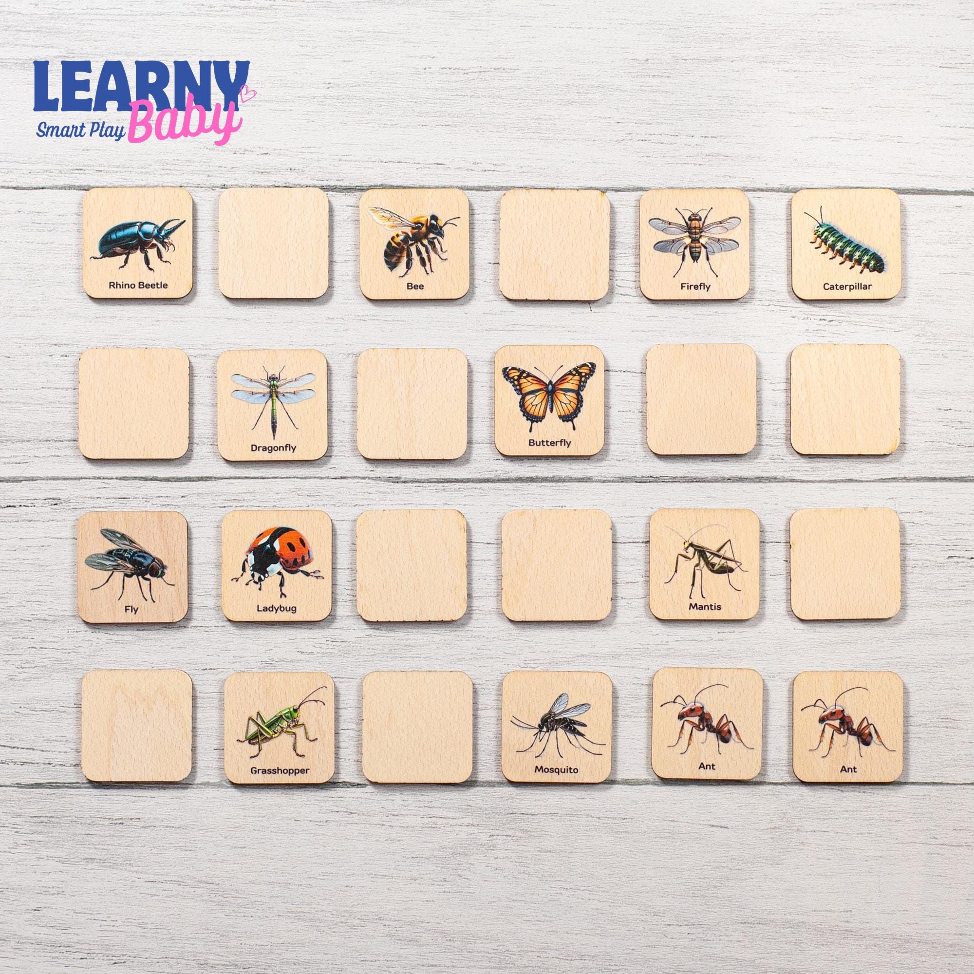 Montessori Cars Matching Cards for Toddlers, Logic Flash Learning Game, Early Cognitive Skills, Ages 2–4 FCLB02