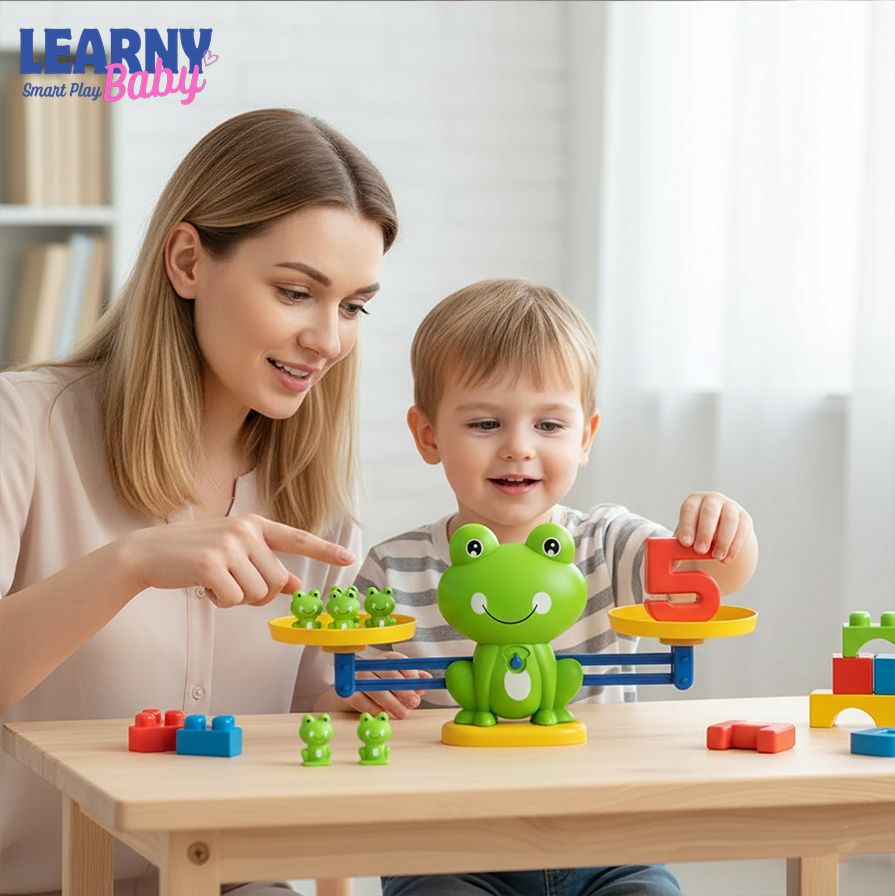 Montessori Frog Balance Math Toy for Kids – Educational Addition & Subtraction Learning Scale for Early Math Skills