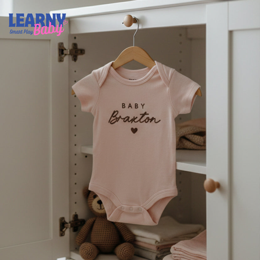 Personalized Baby Name ONESIES® Brand Bodysuit, Custom Name Bodysuit, Pregnancy Announcement, Gifts for Newborn, Baby Name Reveal Bodysuit