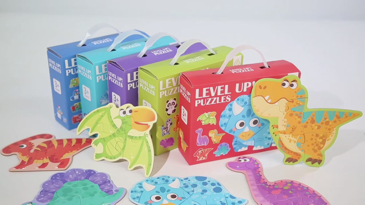 6-in-1 Marine Animal Wooden Puzzle Set for Kids Ages 3-6 – Large Block Ocean Animal Jigsaw Toy in Handheld Gift Box, Early Learning Educational Birthday Gift