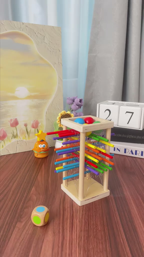 Parent-Child Interactive Wooden Stick Game, 2-Player Spatial Thinking Puzzle, Logic & Focus Training, Ages 4–8