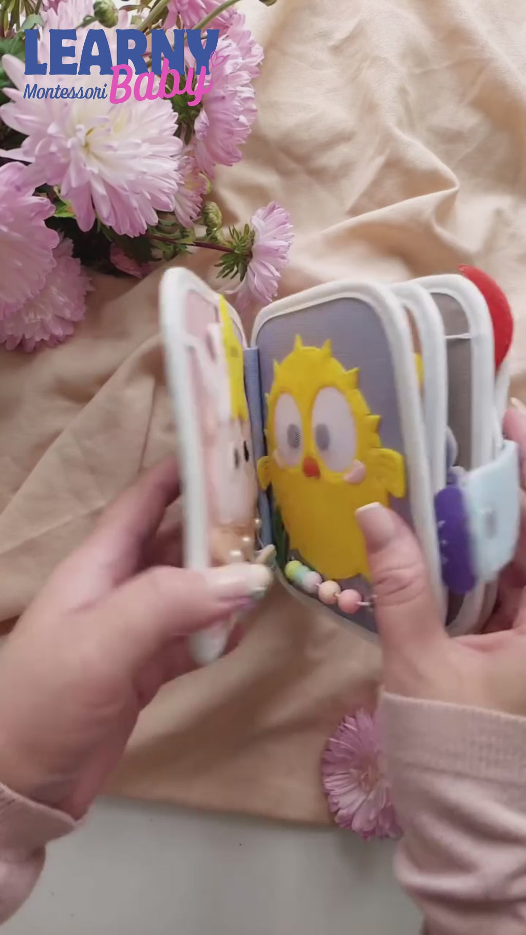 Montessori Ocean Quiet Book for Toddlers 1-4, Personalized Sea Animals Busy Book, Felt Activity Book, Fine Motor Skills Toy, Screen-Free Learning Gift