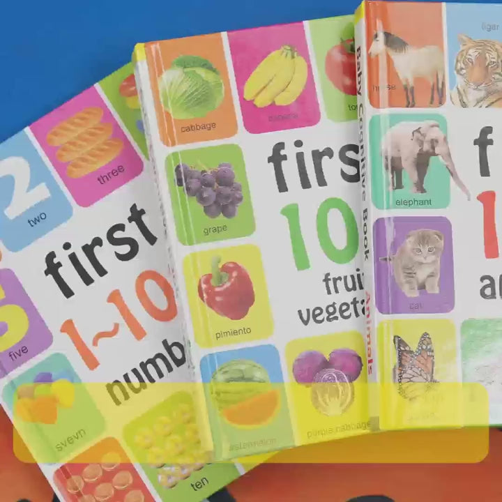 0–2 Years Baby English Cognitive Board Book – Early Learning Encyclopedia for Toddlers, First Words & Numbers Educational Gift