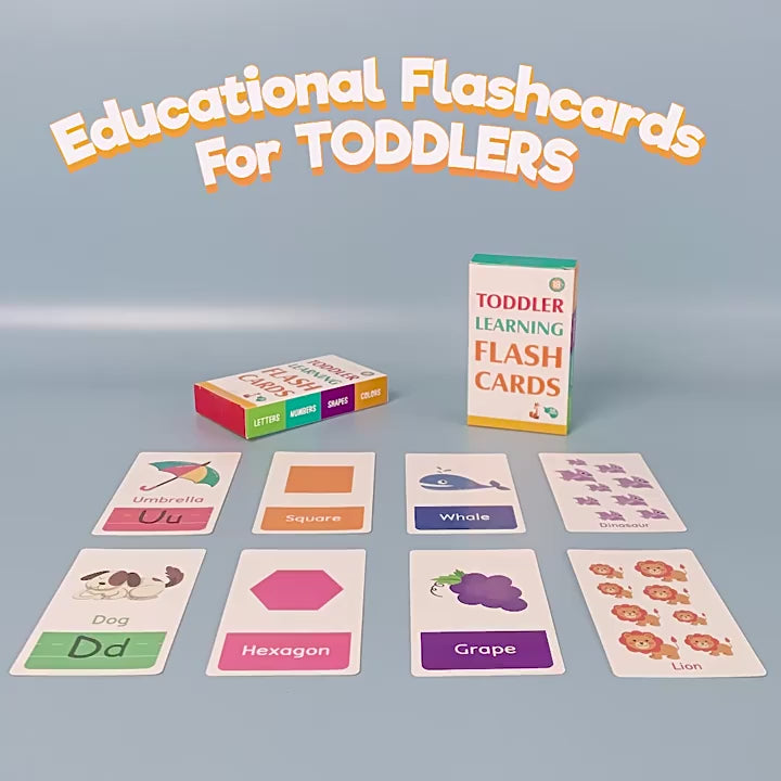 58PCS Montessori Alphabet Flashcards, Early Education Toy for Kids, Shapes, Animals, Learning Games & Puzzles