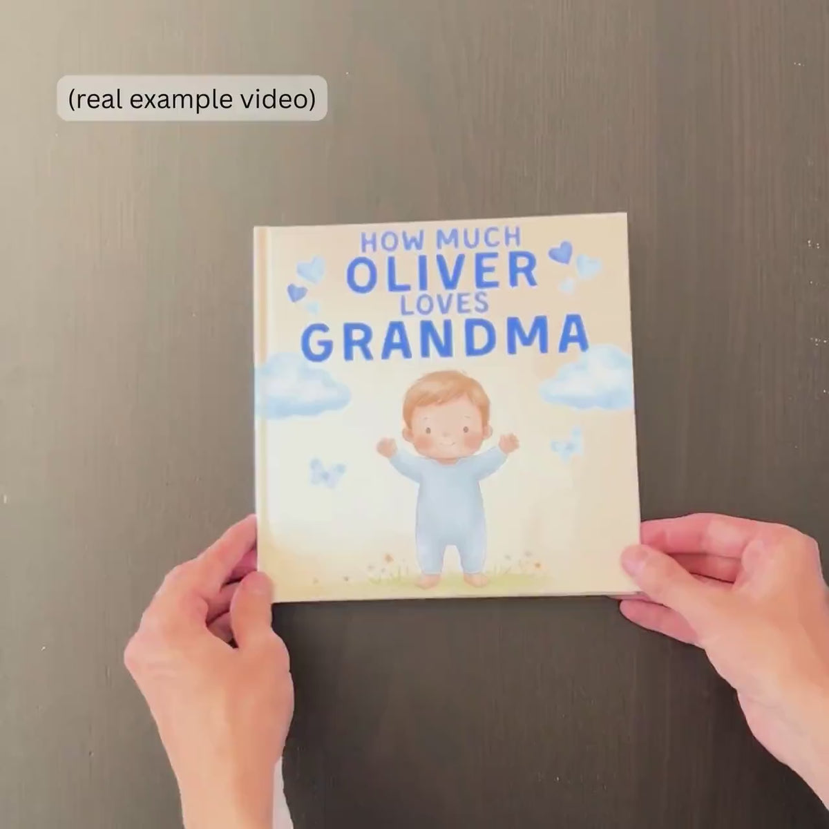 Personalized Storybook for Grandma, Custom Baby Book for Grandmother from Grandson, New Grandma Gift, Mother’s Day Gift, Gift from Kids