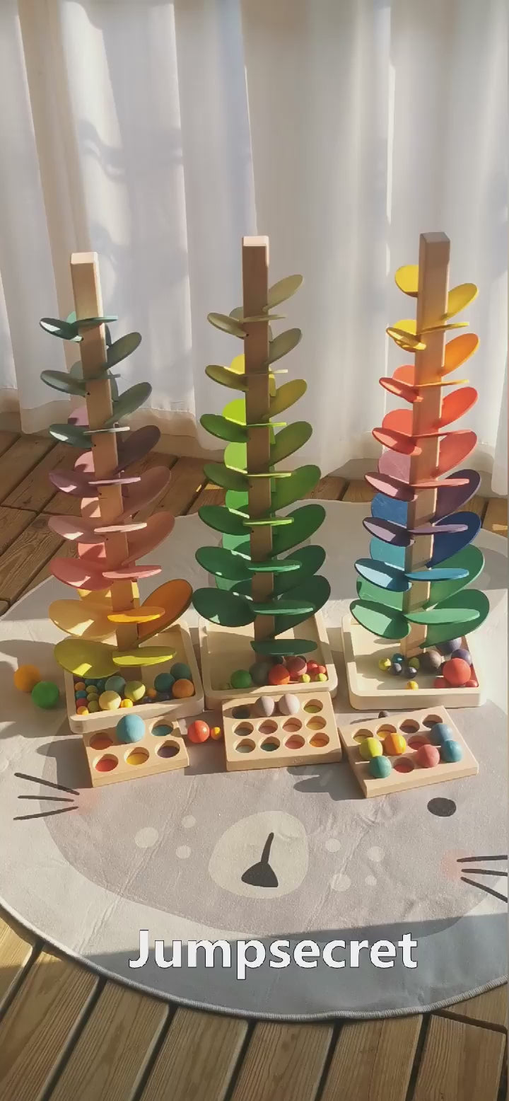 Colorful Sounding Marble Tree for Fine Motor Skills, Sensory Play & Early Development (Ages 3+)
