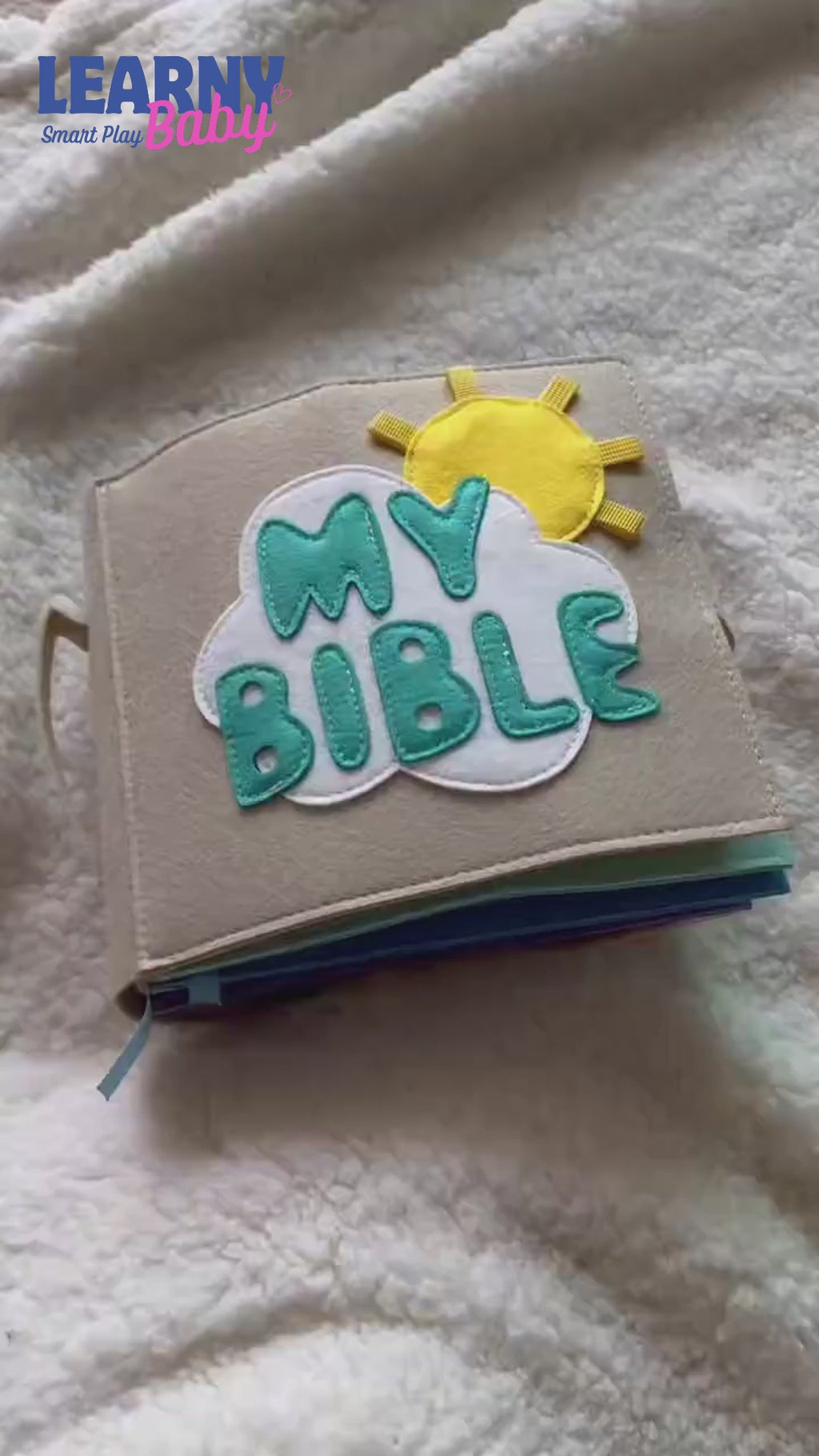 My Bible Felt Quiet Book for Toddlers – Christian Busy Book, Montessori Soft Activity Book for Kids
