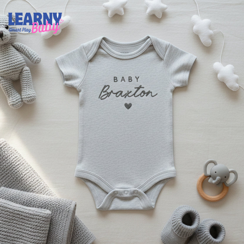 Personalized Baby Name ONESIES® Brand Bodysuit, Custom Name Bodysuit, Pregnancy Announcement, Gifts for Newborn, Baby Name Reveal Bodysuit