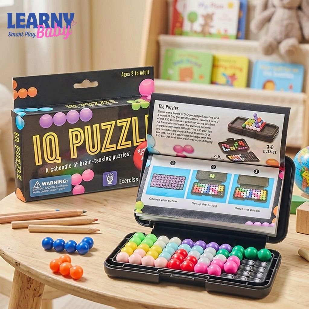 Montessori Logical Thinking Travel Puzzle – Brain Teaser Mind Game for Kids & Adults