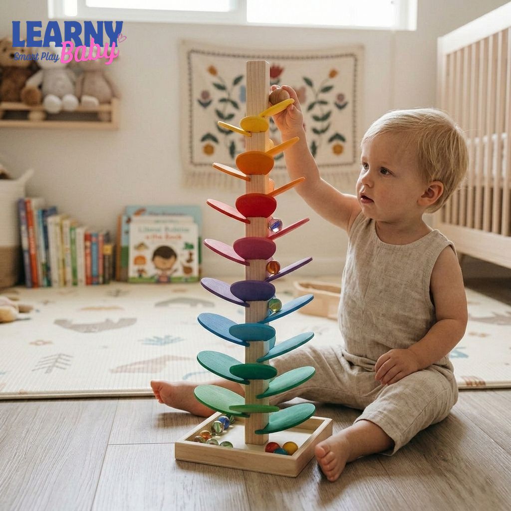 Colorful Sounding Marble Tree for Fine Motor Skills, Sensory Play & Early Development (Ages 3+)