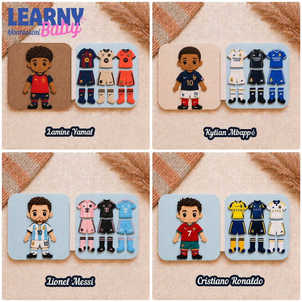 Personalized First World Cup Busy Book for Baby, Soccer Quiet Book for Toddlers, Felt Activity Book, Baby Boy Gift QBLB67