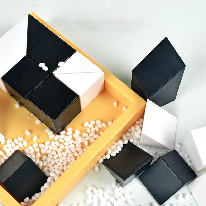 Wooden Logic Puzzle Toy for Kids, Montessori Spatial Thinking Game with 80 Challenges, Brain Training Ages 5–10